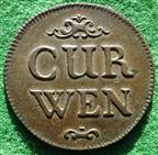 Cumberland,  Mining token, John Curwen