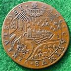 Netherlands/England, Rheinberg Captured & the Defence of Ostend, bronze jeton 1601