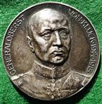 Germany, Great War, General Alexander von Kluck, silver medal 1915 by Artur Lowenthal