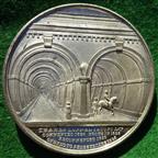 Sir Isambard Marc Brunel, Thames Tunnel Opened 1843, white metal medal