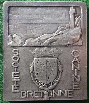 France, Breton Canine Society, silvered bronze medal