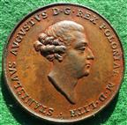 Poland, Stanislaus Augustus, Coronation 1764, bronze medal by Thomas Pingo