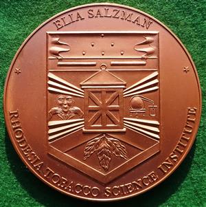 Rhodesia, Elia Salzman Rhodesia Tobacco Science Institute, bronze prize medal