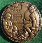 Danish West Indies, Curaao, S E L Maduro & Sons, Centenary 1937, by Onario Ruotolo for the Medallic Art Company (New York), bronze medal