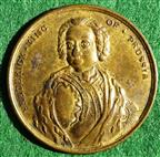 Frederick of Prussia, Protestant Defender 1757, brass medal
