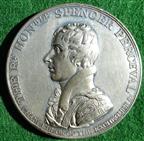 Spencer Perceval, Prime Minister, Assassinated 1812, white metal medal