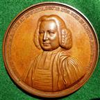 Wesleyan Methodist Society, centenary of its foundation 1839, bronze medal by CF Carter