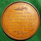 Wesleyan Methodist Society, centenary of its foundation 1839, bronze medal by CF Carter