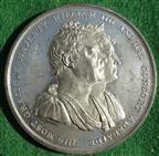 William IV & Queen Adelaide, Coronation 1831, white metal medal