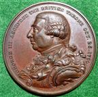 George III, death 1820, bronze medal