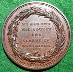 George III, death 1820, bronze medal