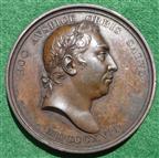 George III, death 1820, bronze medal