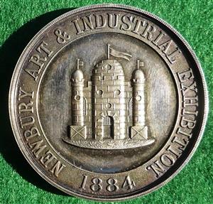 Newbury (Berkshire), Art & Industrial Exhibition 1884, silver prize medal