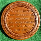 Victoria, Deptartment of Science and Art, bronze prize medal by W Wyon