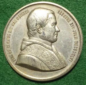 Italy, Vatican, Pius IX, Vatican Ecumenical Council 1869, white metal medal