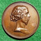 George Dawson, bronze medal 1850 by W E Bardelle