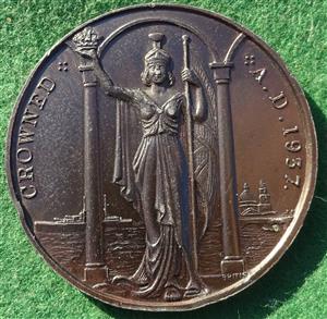 Edward VII, proposed Coronation 1937, bronze medal