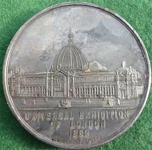 London, South Kensington Exhibition 1862, white metal medal by A Bovy