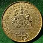 Victoria, Diamond Jubilee 1897, large gilt white metal medal