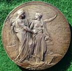 France, Association Francaise Pour LAvancement des Sciences, silvered bronze medal 1872 by Oscar Roty