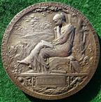 France, Association Francaise Pour LAvancement des Sciences, silvered bronze medal 1872 by Oscar Roty