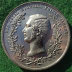 Great Exhibition, Crystal Palace 1851, large white metal medal