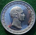 Great Exhibition, Crystal Palace 1851 white metal medal
