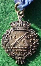 Belgium, Belgian Volunteers, Visit to England 1867, silver medal