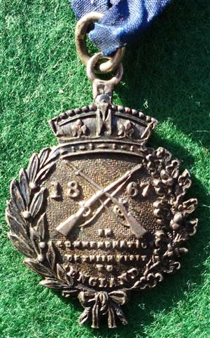 England / Belgium, Belgian Volunteers, Visit to England 1867, silver medal