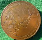 France / Great Britain, Pierre Leone Ghezzi, large bronze medal 1978, by Ronald Searle, 87mm