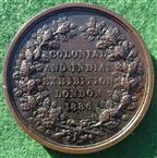 London, Colonial & Indian Exhibition 1886, bronze medal by LC Wyon