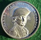 Charles, Marquis Cornwallis, laudatory medal 1794, white metal
