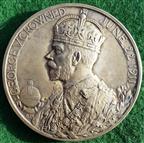 George V and Queen Mary, Coronation 1911, official large size silver medal by Bertram Mackennal