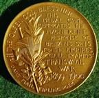 Anglo-Boer (South African) War, The Gentleman in Kharki or Absent-Minded Beggar medal 1900, bronze-gilt by F Bowcher