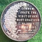 Queen Victoria, Visit to Ireland 1900, white metal medal