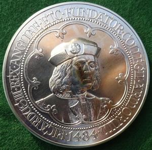 London, College of Arms, 500th Anniversary 1984, sterling silver medal