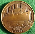RMS Queen Mary maiden voyage 1936, bronze medal, by Gilbert Bayes