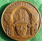 RMS Queen Mary maiden voyage 1936, bronze medal, by Gilbert Bayes