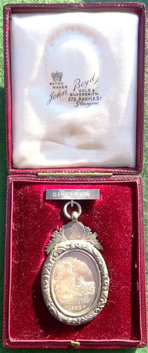 Scotland, Glasgow, Sandyford Burns Club, Director’s Medal circa 1893