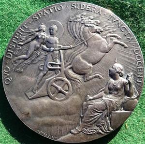 France, French Institute, Academy of Sciences, Passage of Venus over the Sun 8th-9th  December 1874, silvered bronze medal by Alphée Dubois