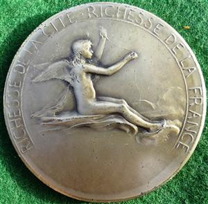 France, Lyon, Chamber of Commerce 1982, silver medal by Oscar Roty