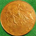 Netherlands, Colonial & Overseas Exhibition, Amsterdam 1883, bronze medal by A Fisch