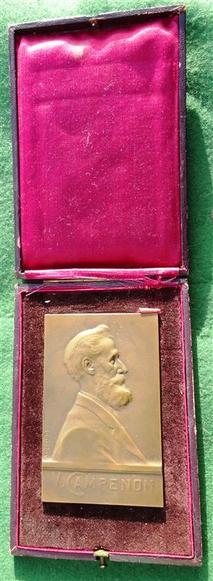 France, Vernon Campenon, surgeon, laudatory bronze medal (1905) by A Morlon