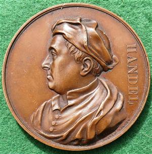 Crystal Palace, Centenary of Handel&rsquo;s Death 1857, bronze medal by Pinches