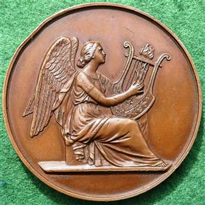 Crystal Palace, Centenary of Handel&rsquo;s Death 1857, bronze medal by Pinches
