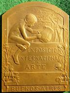 Argentina, Independence Centennial 1910, International Art Exposition, bronze medal