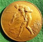 Belgium, Red Cross Flood Relief 1925-1926, large bronze medal by Godefroid Devreese