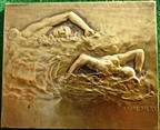 France, Swimming medal by Andr Mery circa 1910, bronze