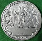Thailand, Rattanakosin Bicentennial 1982, large pewter medal