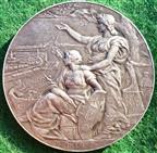 France, Calais, Chamber of Commerce, silver medal circa 1900 by Louis Botte, 40mm, scarce